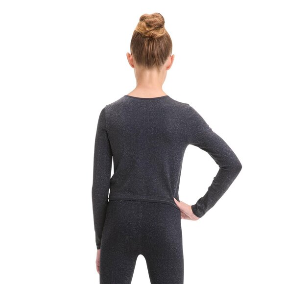 NWT All In Motion Girls Seamless Long Sleeve T-Shirt 91465457 Black M - Picture 2 of 7
